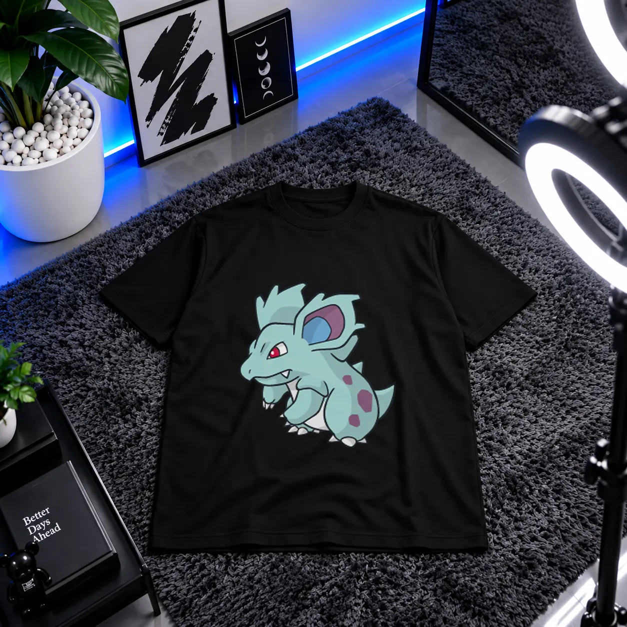 تیشرت پوکمون طرح نیدوران (Nidoran) کد 1753