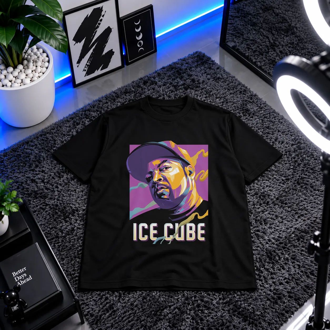تیشرت آیس کیوب طرح پاپ‌آرت (Ice Cube) کد 17604