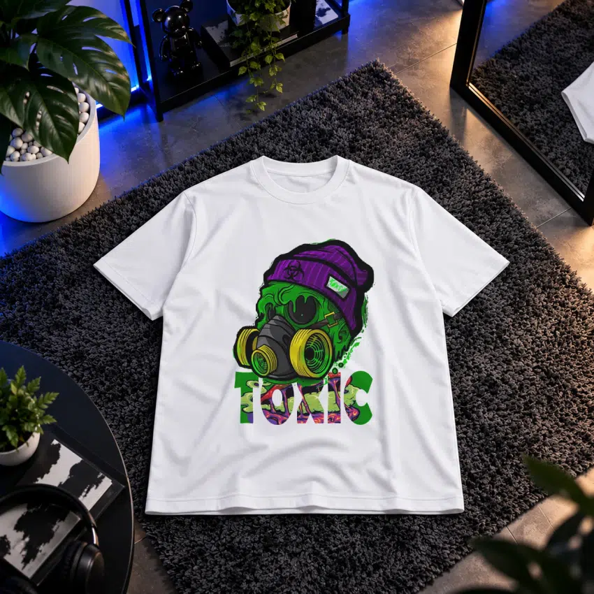 تیشرت ماسک ضدگاز طرح Toxic