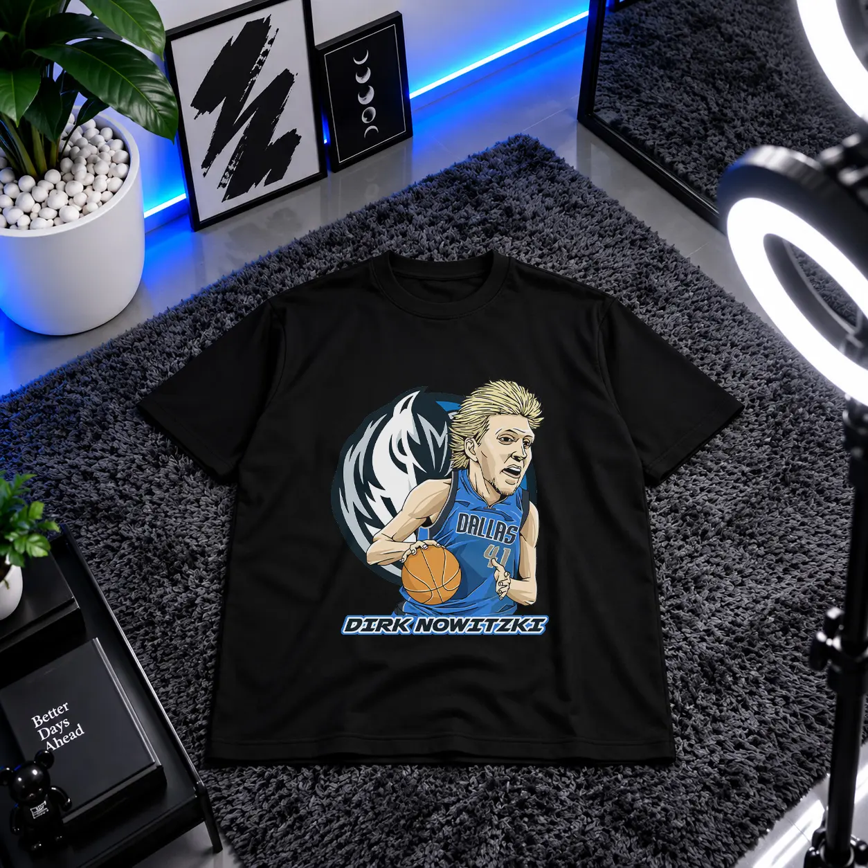 تیشرت درک نویتسکی طرح بسکتبال (Dirk Nowitzki) کد 17944