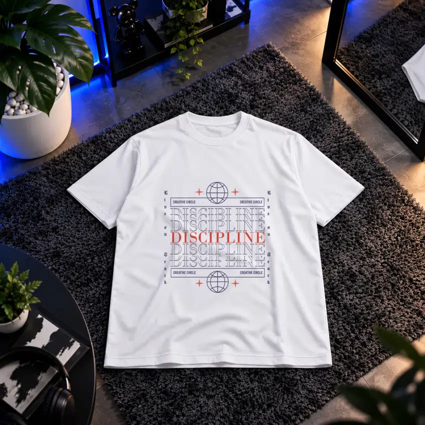 تیشرت طرح انگیزشی Discipline