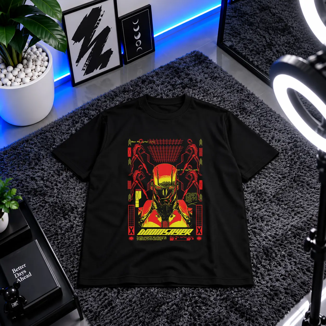 تیشرت سایبرپانک طرح Doomsayer کد 18034