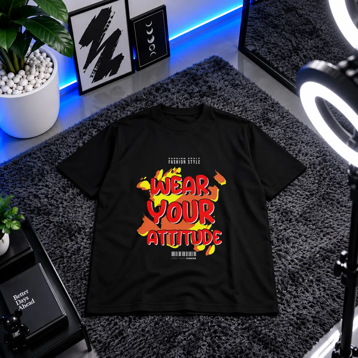 تیشرت استریت‌ویر طرح Wear Your Attitude کد 1849