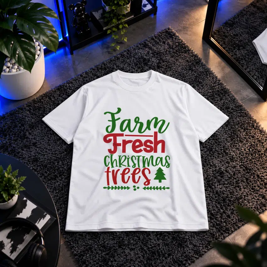 تیشرت کریسمس طرح Farm Fresh Christmas Trees