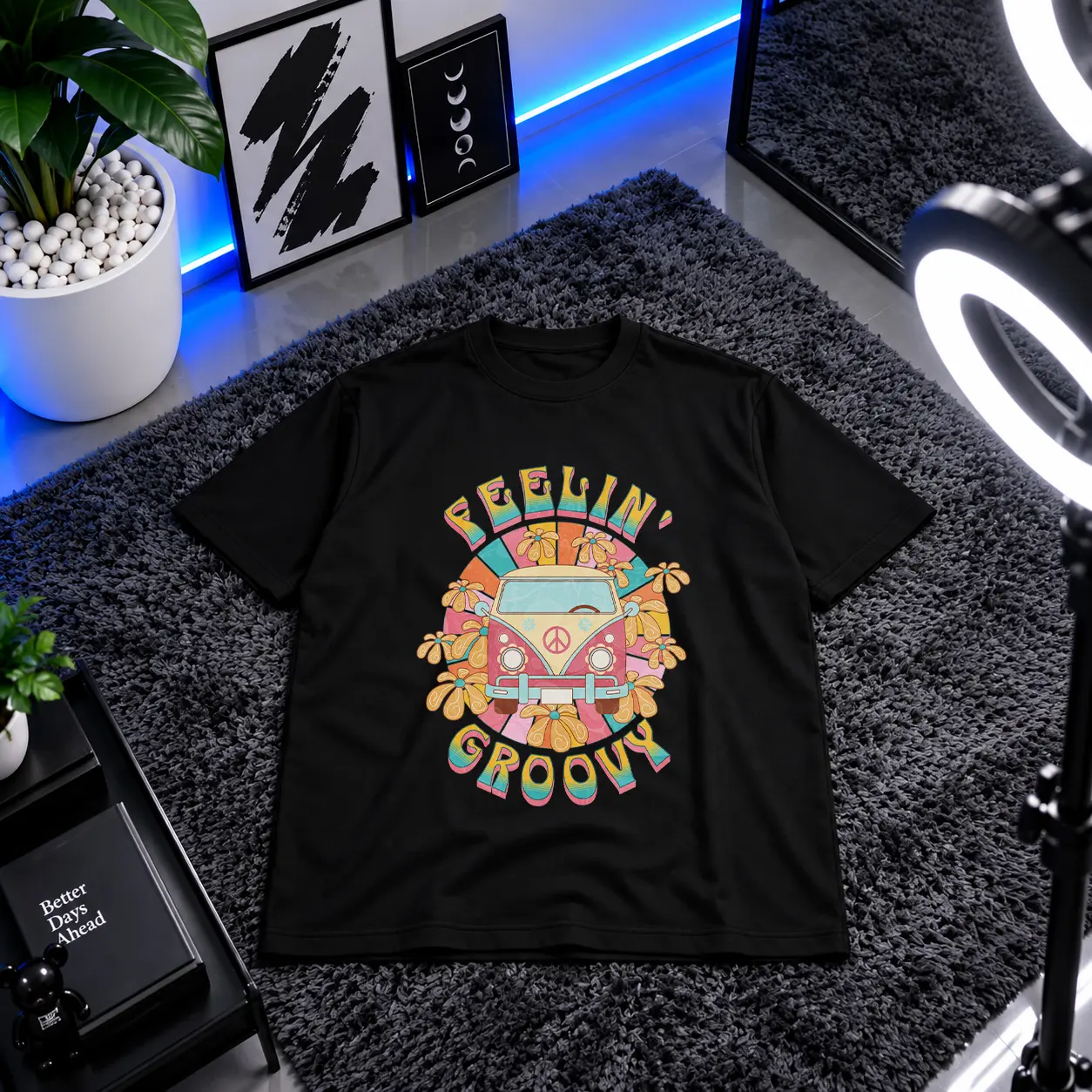 تیشرت ون فولکس‌واگن طرح Feelin Groovy کد 18653
