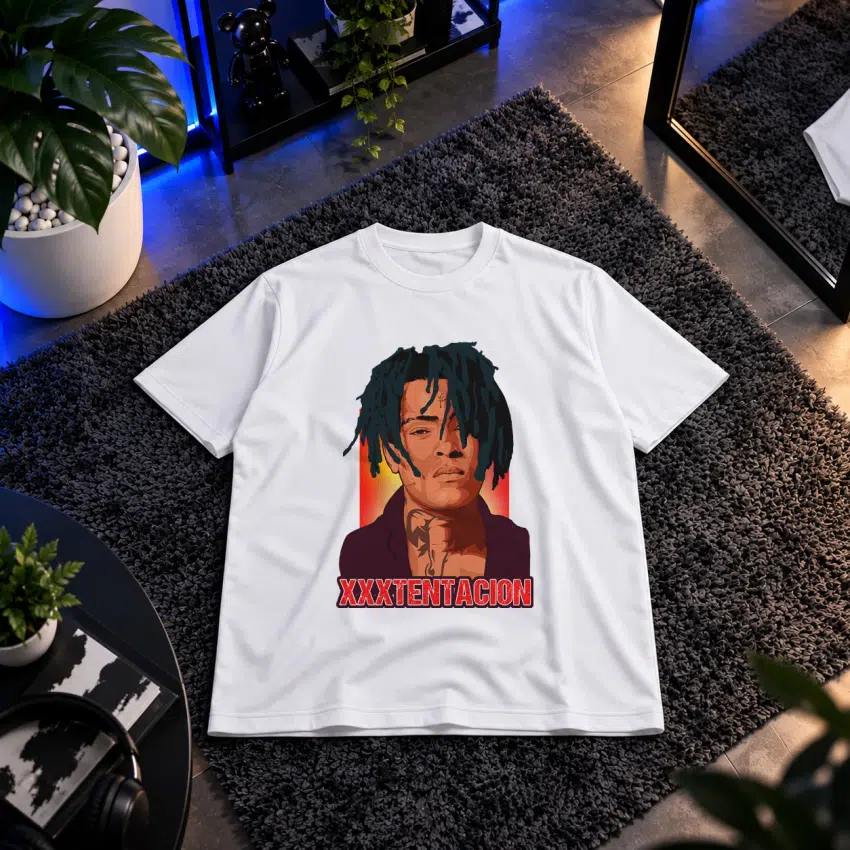 تیشرت طرح پرتره ایکس‌ایکس‌ایکس‌تنتیشن (XXXTENTACION)