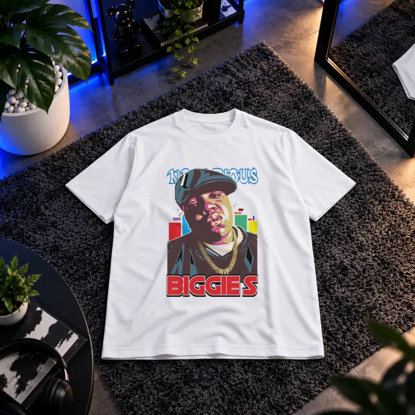 تیشرت طرح پرتره ناتوریوس بیگ (Notorious B.I.G.)
