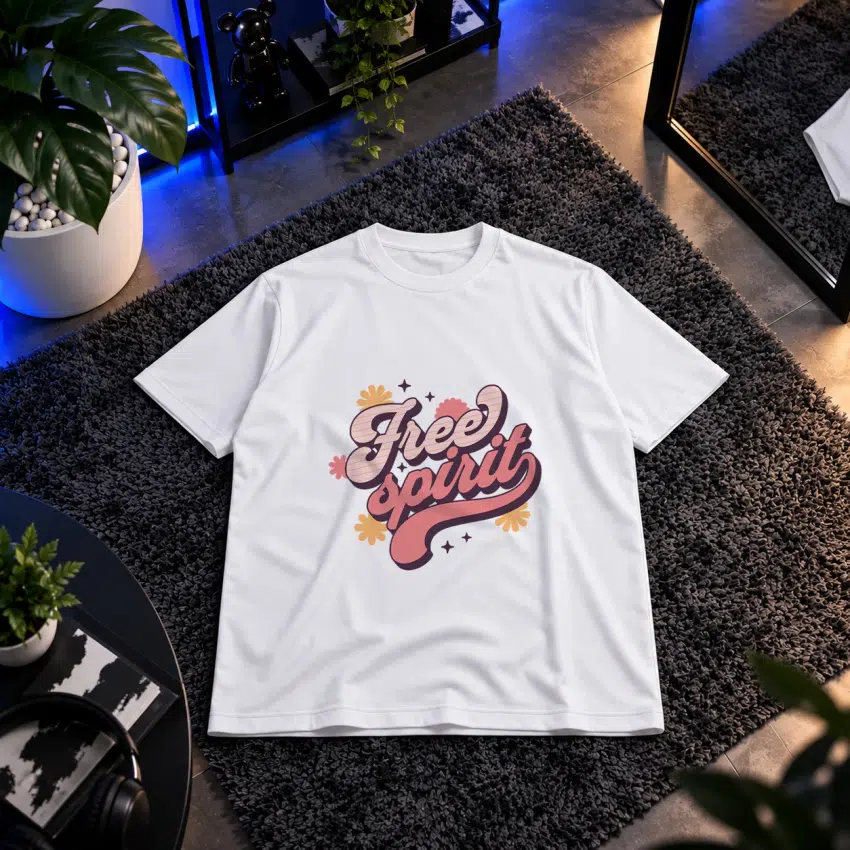 تیشرت نوشته Free Spirit