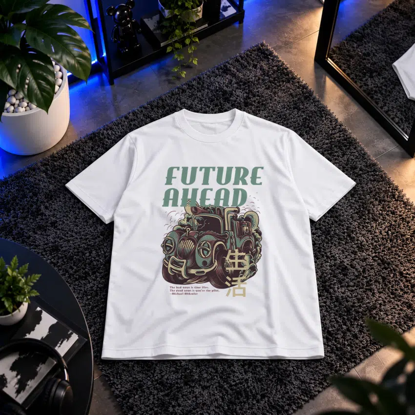 تیشرت طرح ماشین رترو (Future Ahead)
