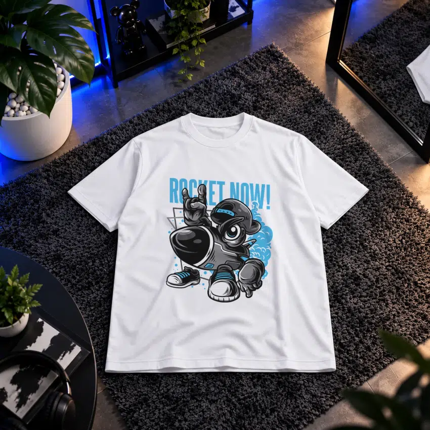 تیشرت فضانورد طرح Rocket Now