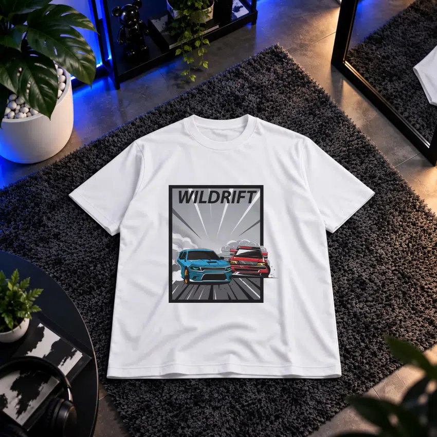 تیشرت ماشین طرح مسابقه Wildrift