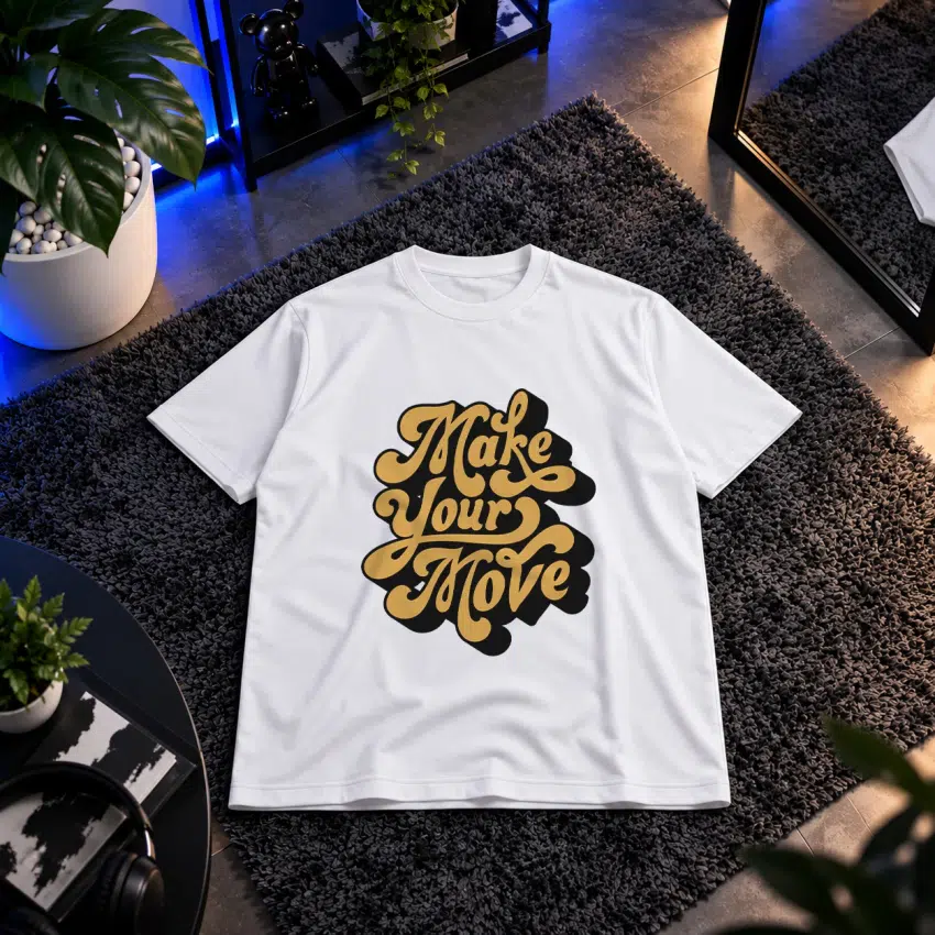 تیشرت تایپوگرافی رترو Make Your Move