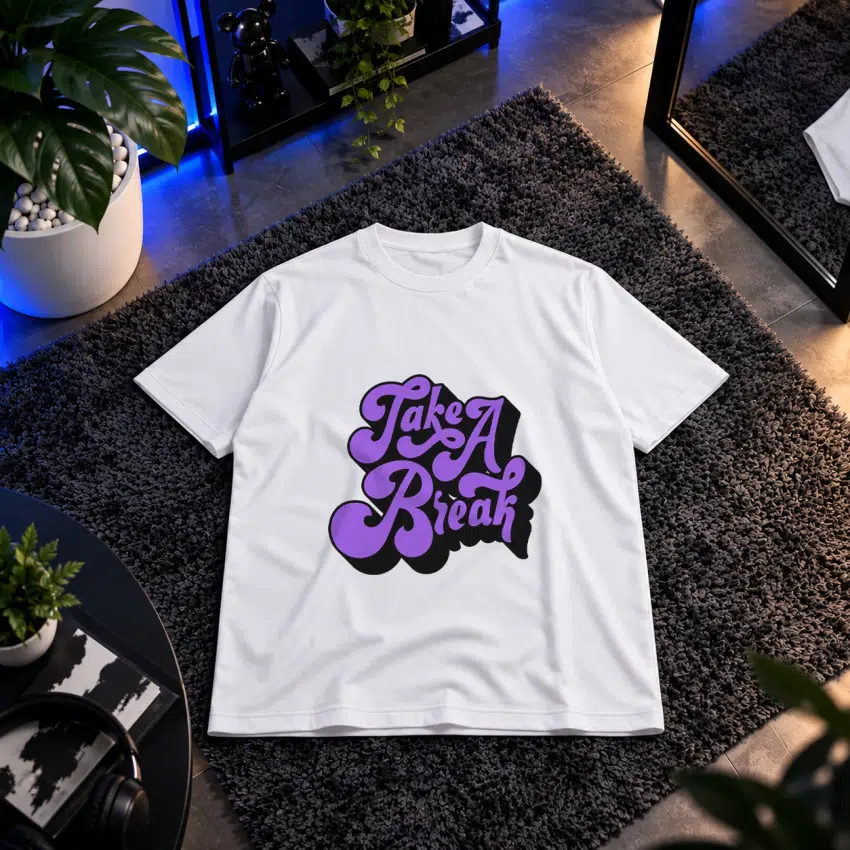 تیشرت تایپوگرافی رترو Take A Break