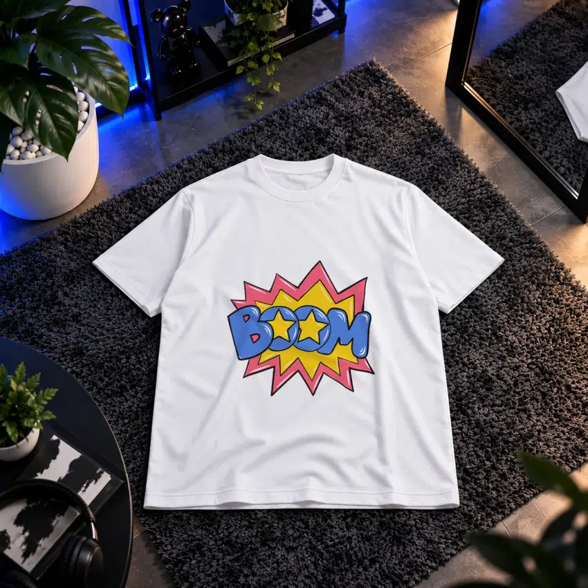 تیشرت کمیک طرح Boom