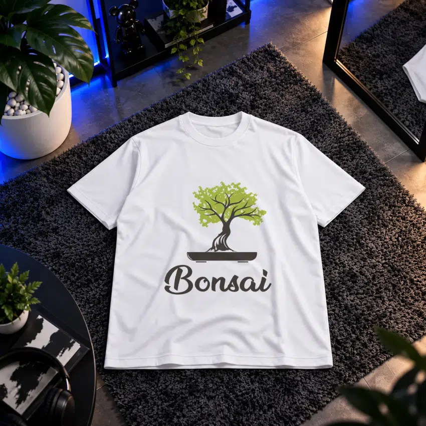 تیشرت طرح بونسای سبز Bonsai