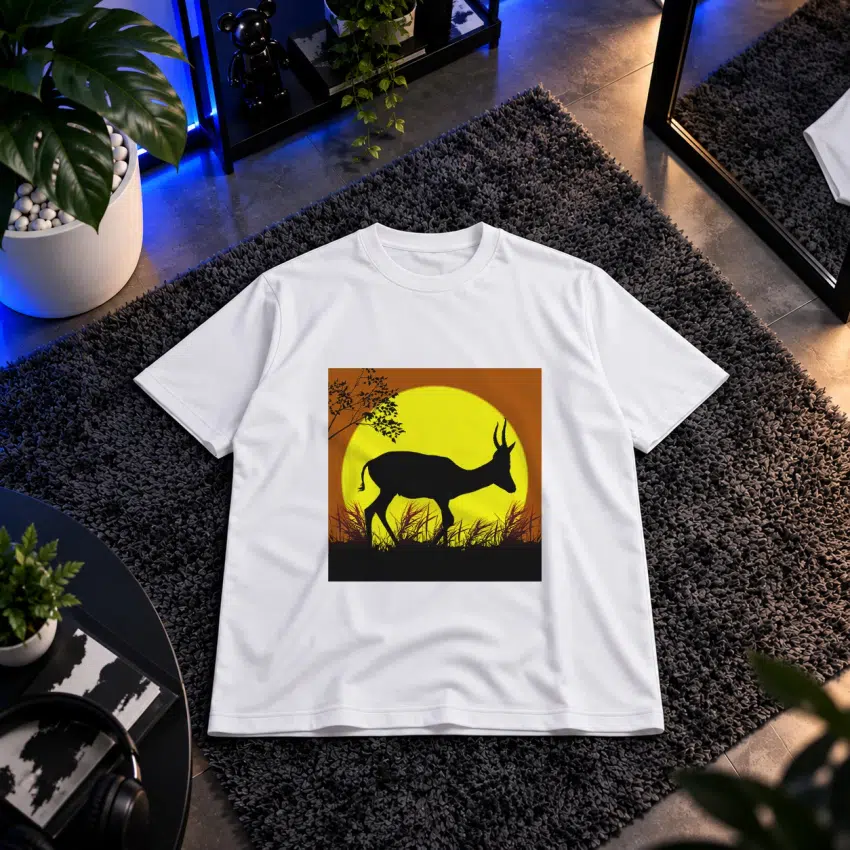 تیشرت غزال طرح غروب