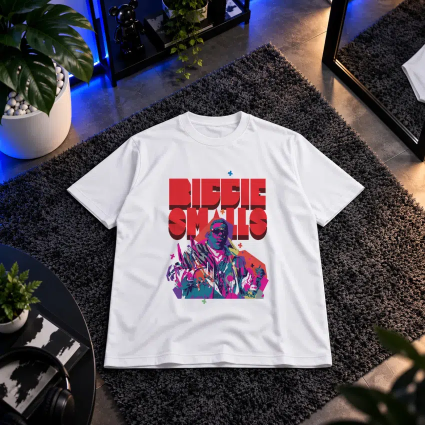 تیشرت رپر طرح تایپوگرافی Biggie Smalls