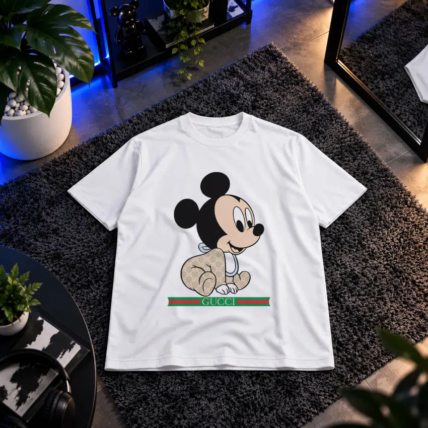 تیشرت میکی موس طرح نوزاد با گوچی (Mickey Gucci)