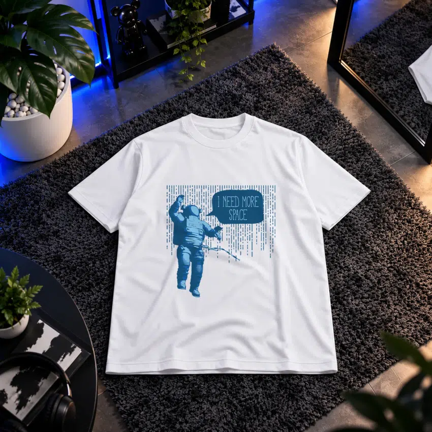 تیشرت فضانورد طرح I Need More Space