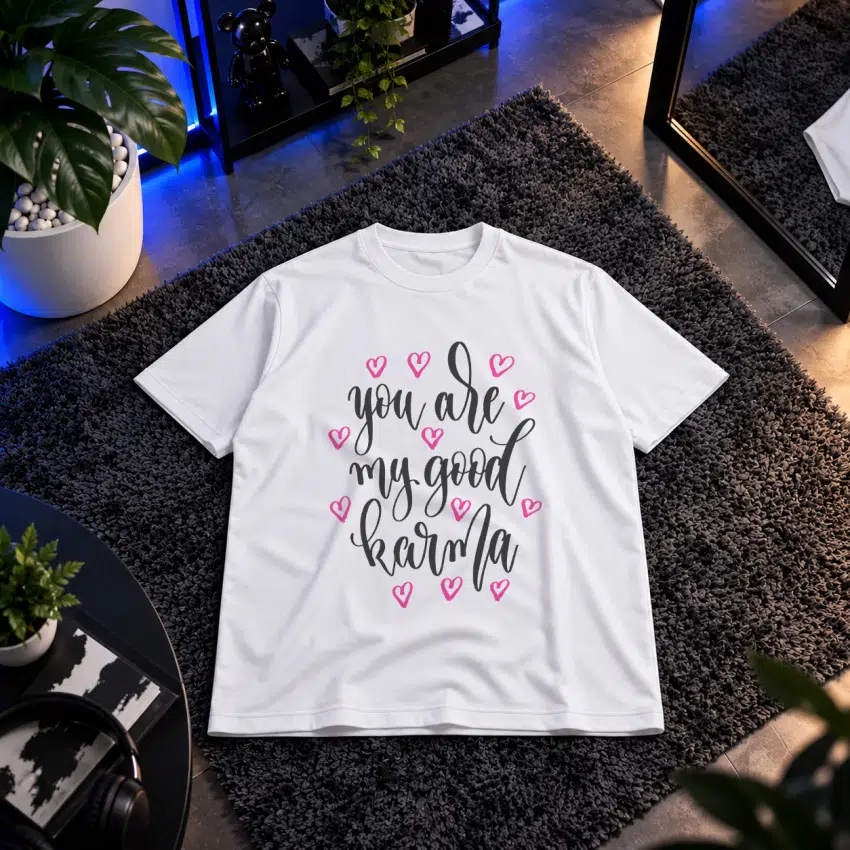 تیشرت نوشته You Are My Good Karma
