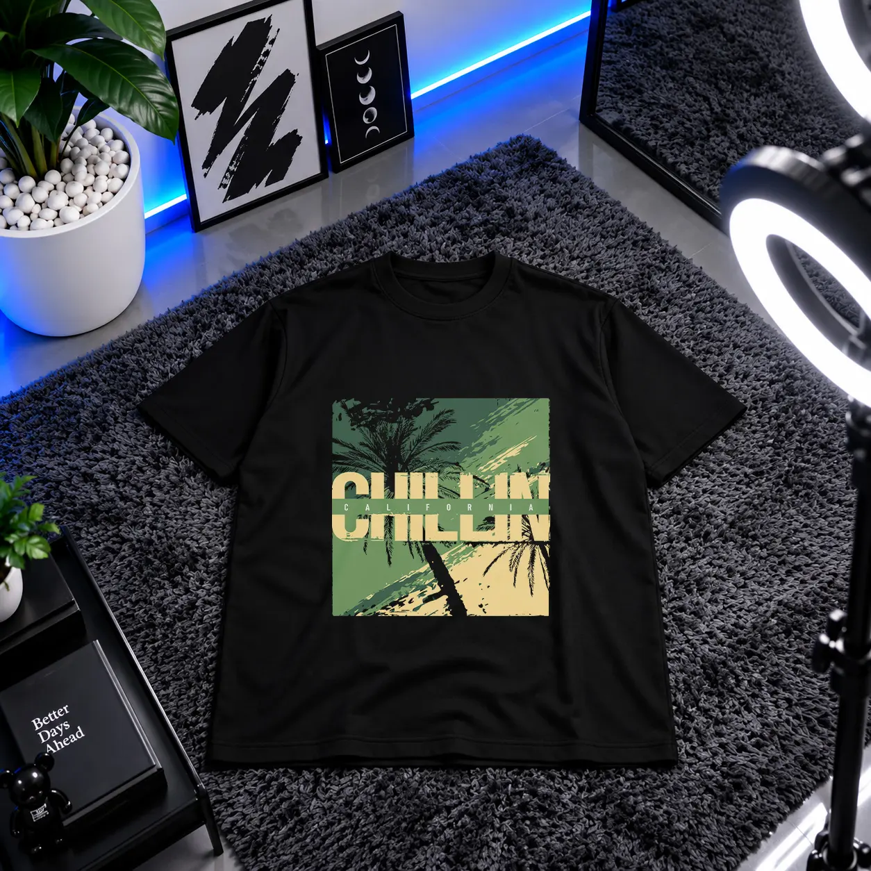 تیشرت طرح California Chillin کد 20525