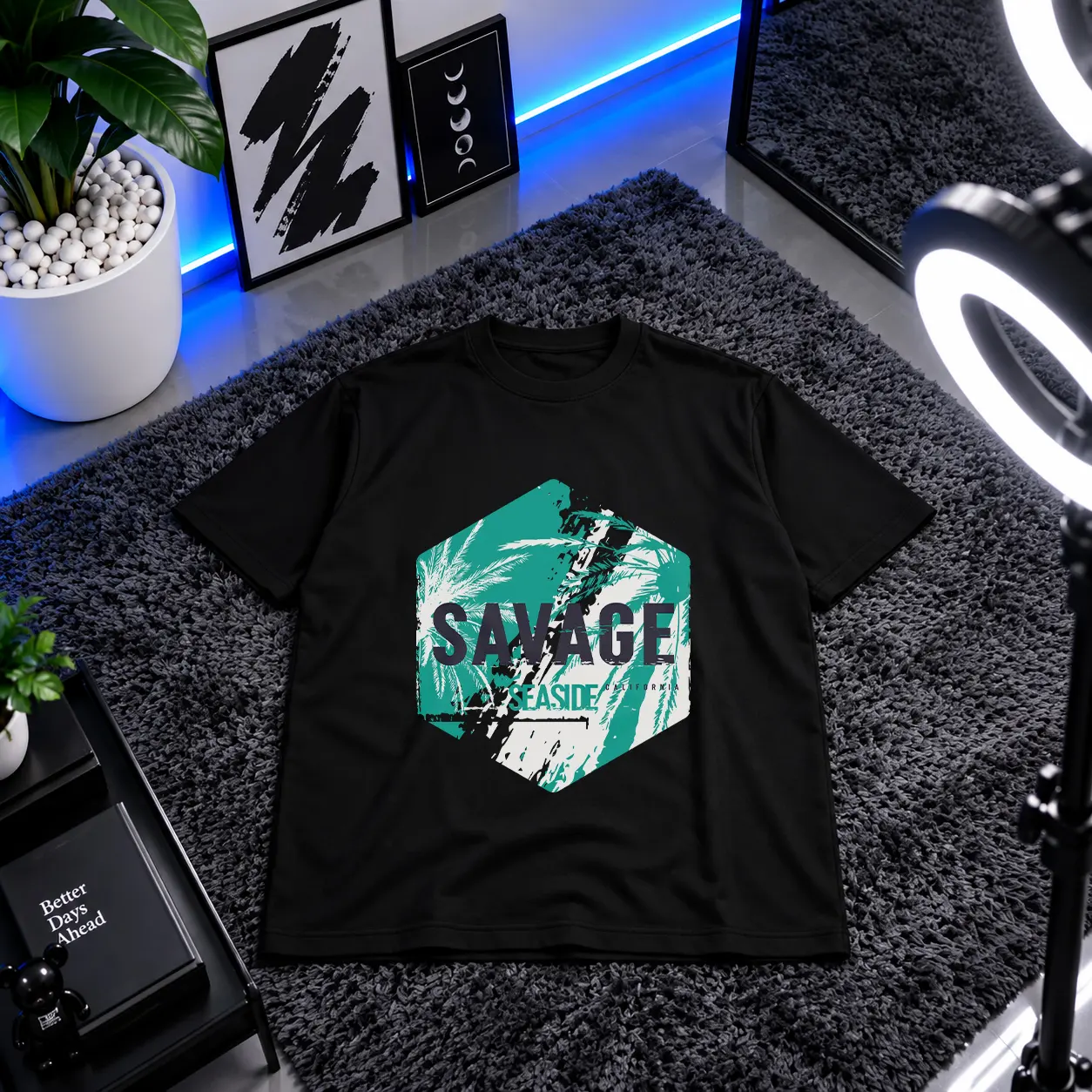 تیشرت طرح Savage Seaside کد 20527