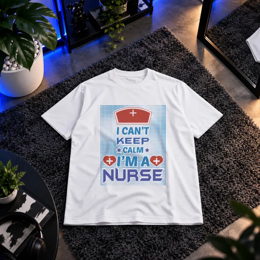 تیشرت پرستار طرح پوستر I Can't Keep Calm I'm A Nurse