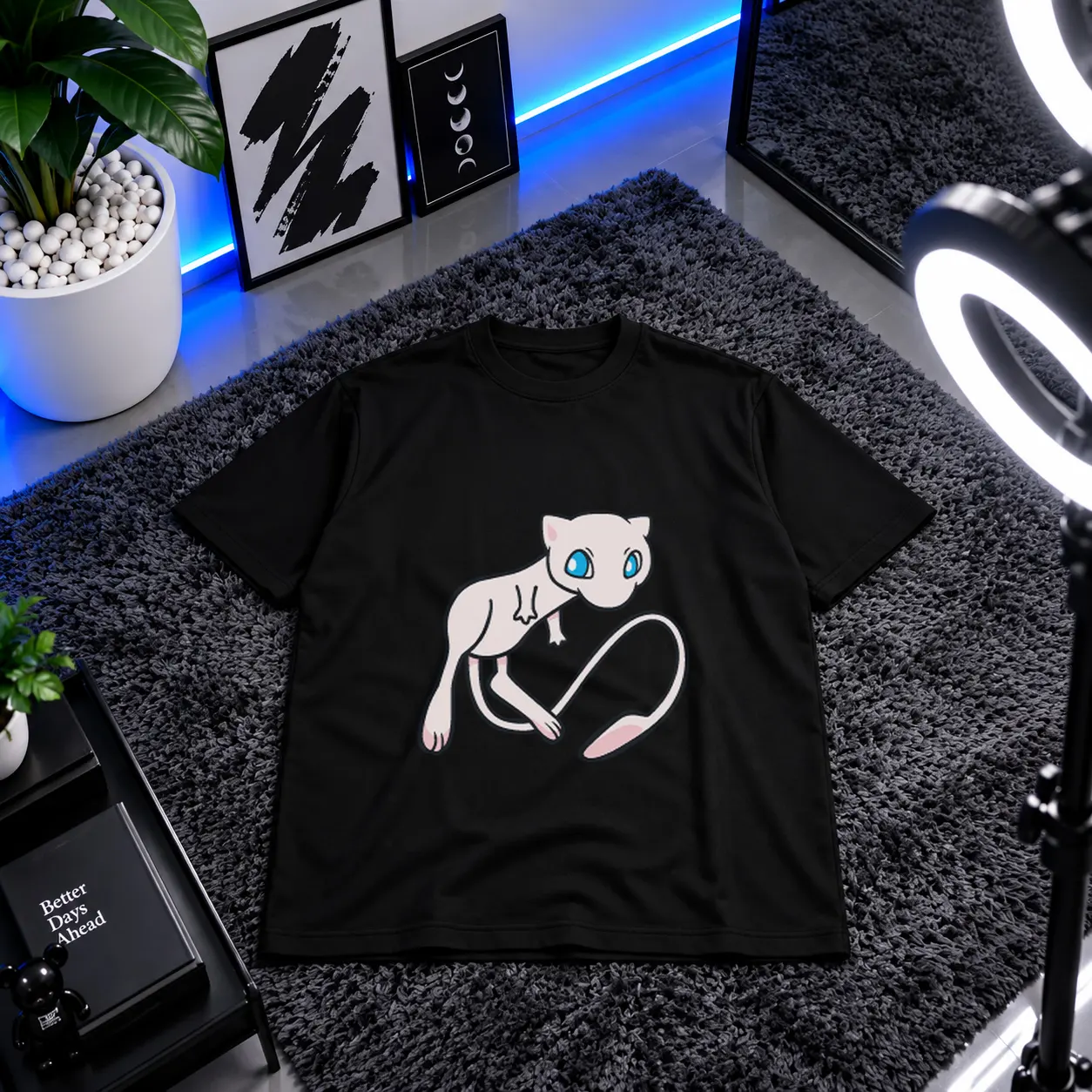 تیشرت پوکمون طرح میو (Mew) کد 2062
