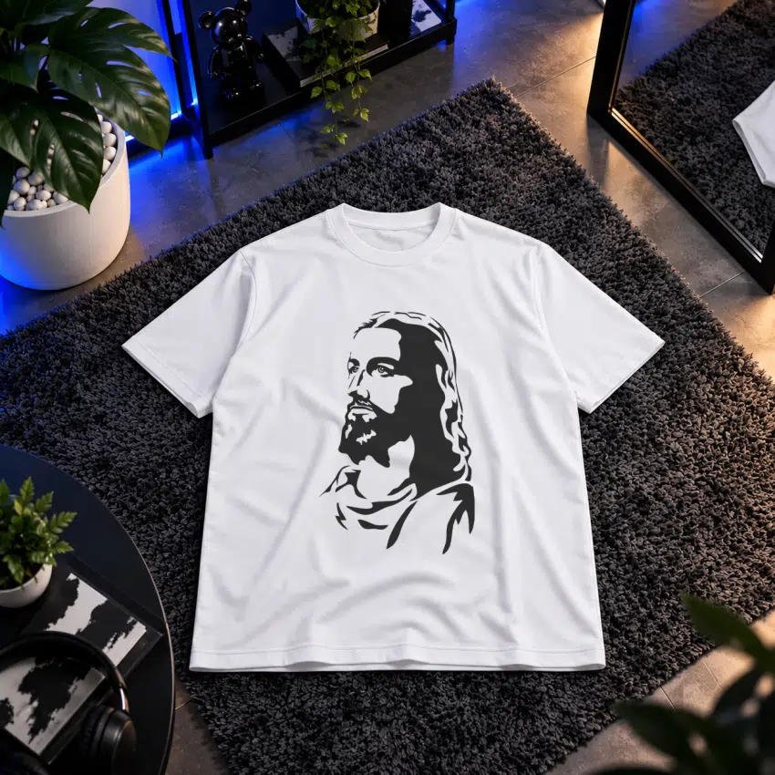 تیشرت حضرت عیسی طرح پرتره خطی (Jesus)