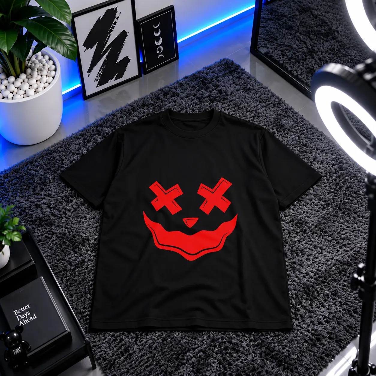 تیشرت هالووین طرح صورت کدو ترسناک کد 20757