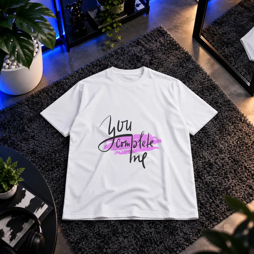 تیشرت تایپوگرافی You Complete Me