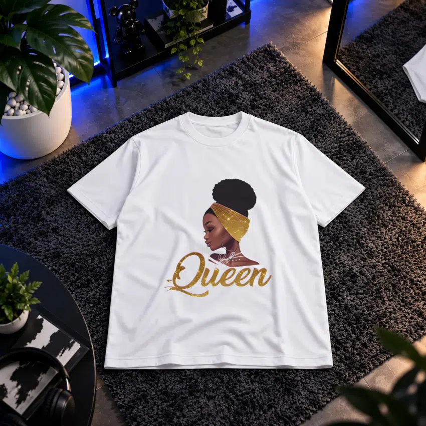 تیشرت زن طرح Queen پرتره