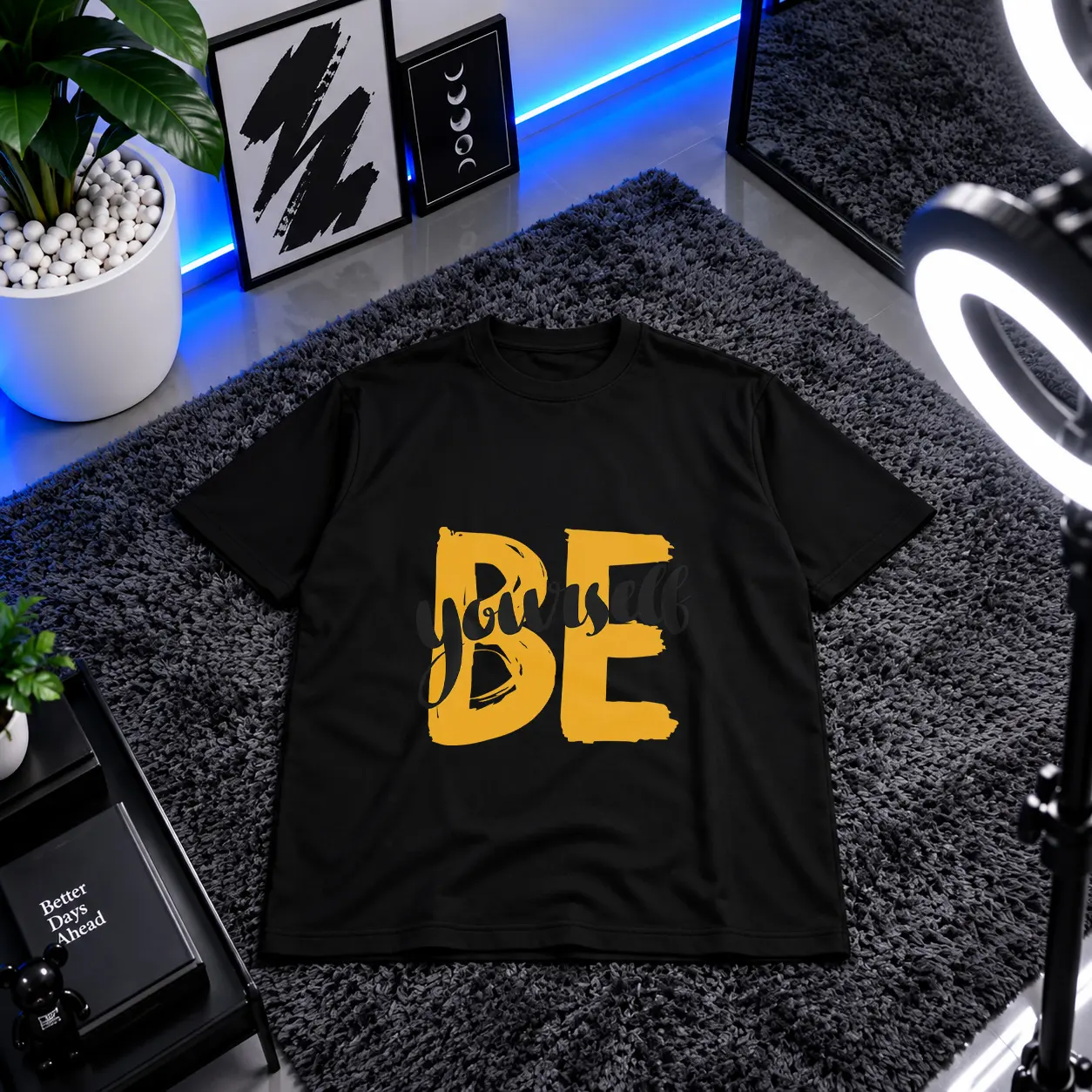 تیشرت نوشته Be Yourself کد 20949