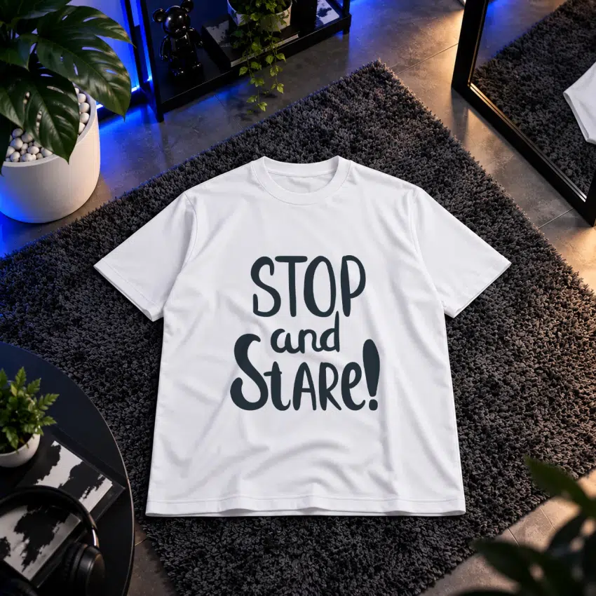 تیشرت تایپوگرافی Stop And Stare