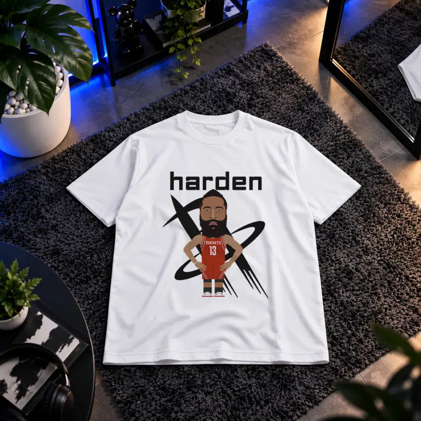 تیشرت جیمز هاردن طرح کارتونی بسکتبال (James Harden)