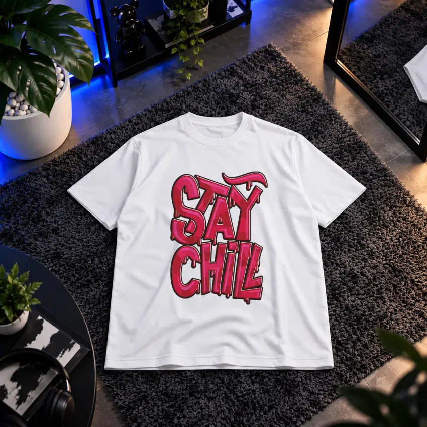 تیشرت نوشته Stay Chill