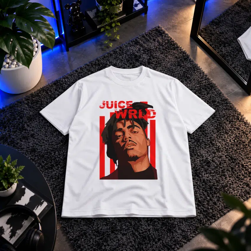 تیشرت جوس ورلد طرح پرتره گرافیکی (Juice WRLD)