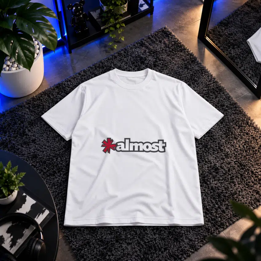 تیشرت لوگوتایپ Almost طرح مینیمال
