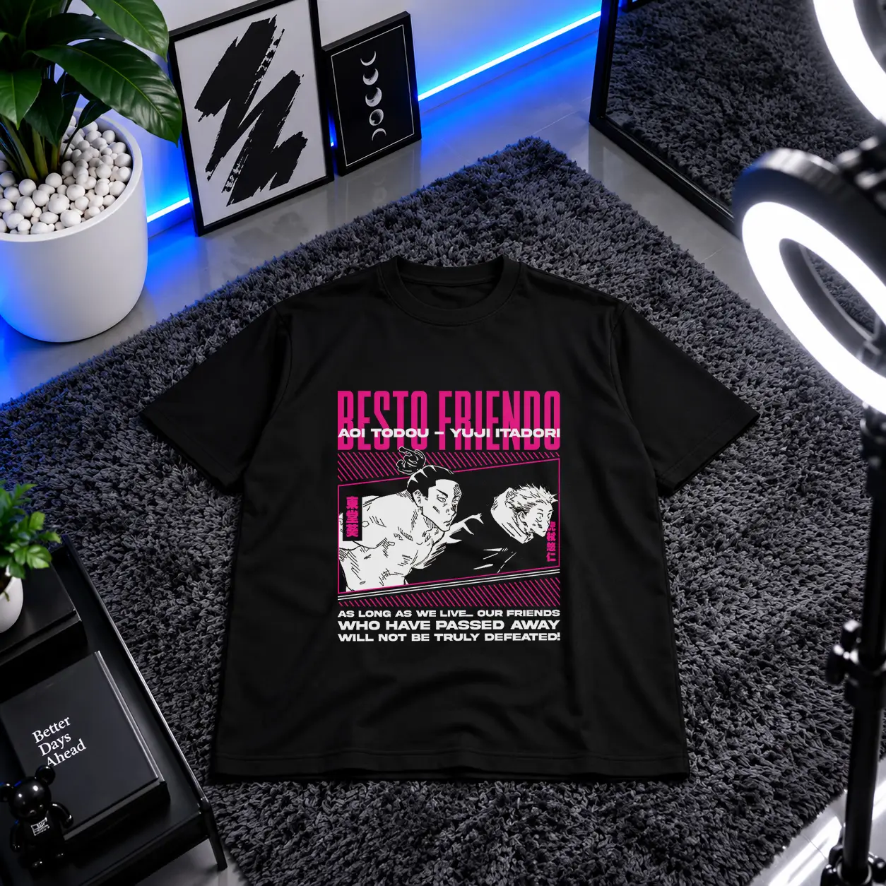 تیشرت انیمه جوجوتسو کایسن طرح تودو و ایتادوری کد 21956