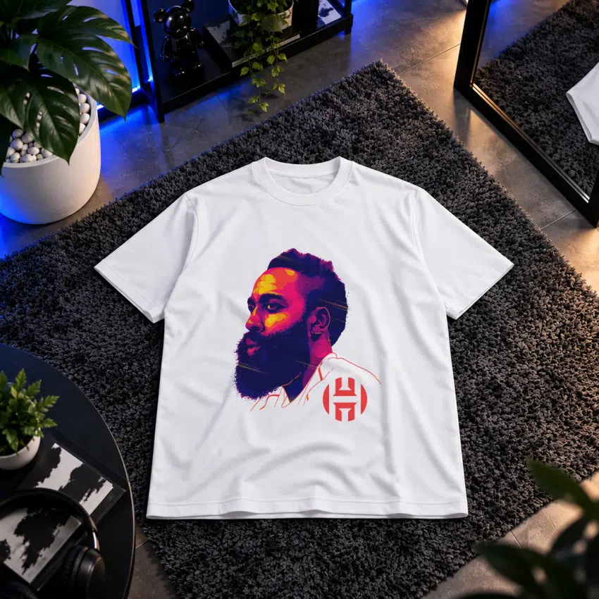 تیشرت جیمز هاردن طرح پرتره رنگی (James Harden)
