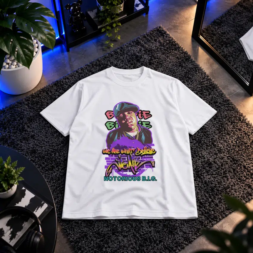 تیشرت نوتوریوس بی‌آی‌جی طرح پرتره رنگی (Notorious B.I.G.)