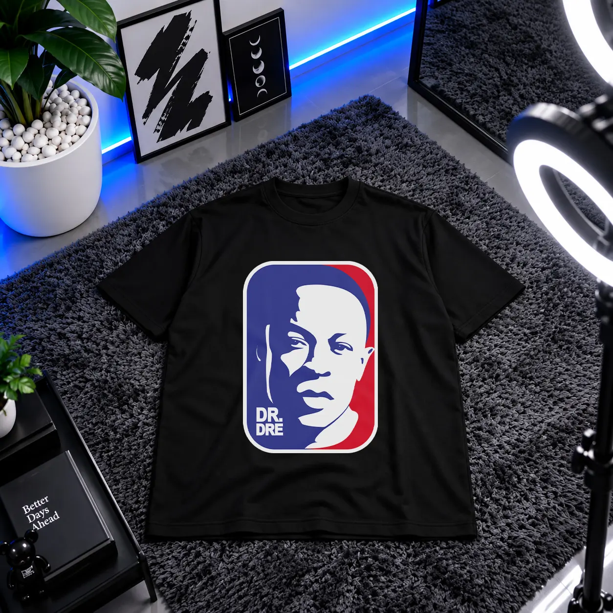 تیشرت دکتر دره طرح پرتره (Dr. Dre) کد 22189