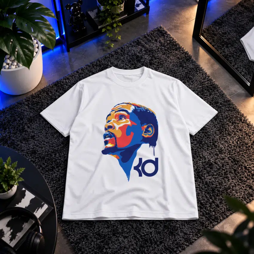 تیشرت کوین دورنت طرح پرتره پاپ آرت (Kevin Durant)