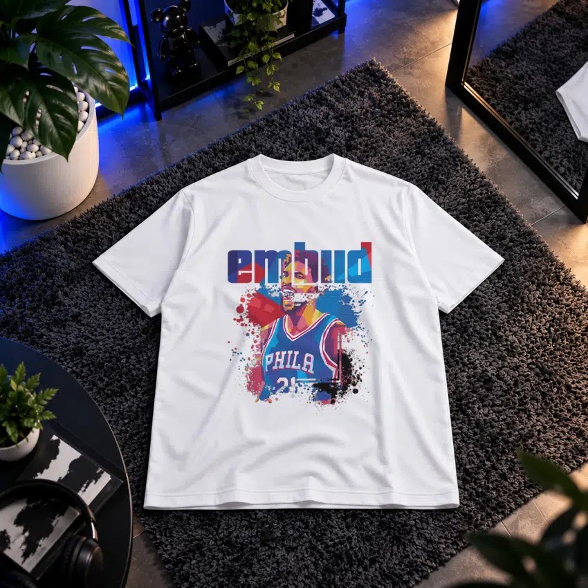 تیشرت جوئل امبید طرح پرتره بسکتبال (Joel Embiid)