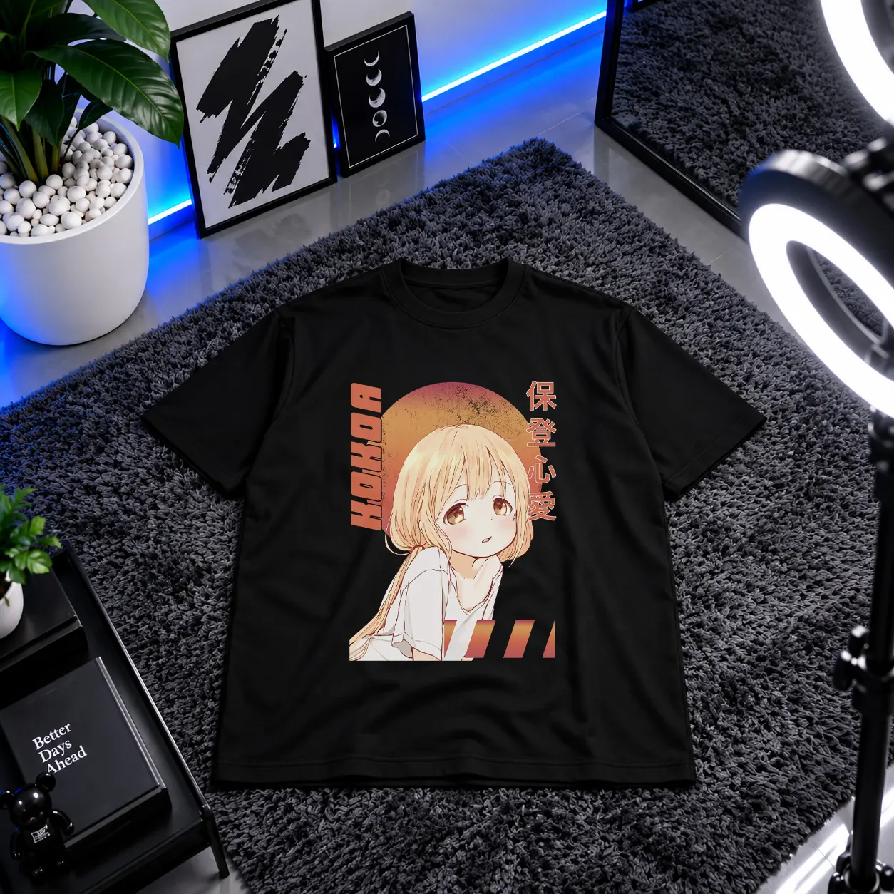 تیشرت انیمه Is the Order a Rabbit طرح کوکوا غروب ۲ (Kokoa Hoto) کد 22825