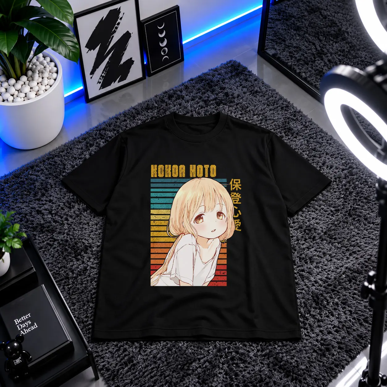 تیشرت انیمه Is the Order a Rabbit طرح کوکوا رنگارنگ (Kokoa Hoto) کد 22828