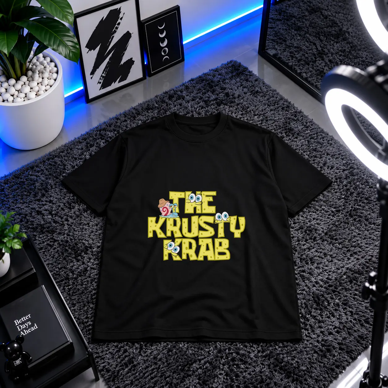 تیشرت باب اسفنجی طرح Krusty Krab کد 22884