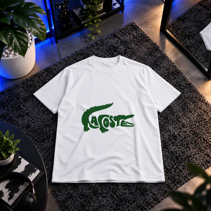 تیشرت لاکوست طرح تمساح تایپوگرافی (Lacoste)