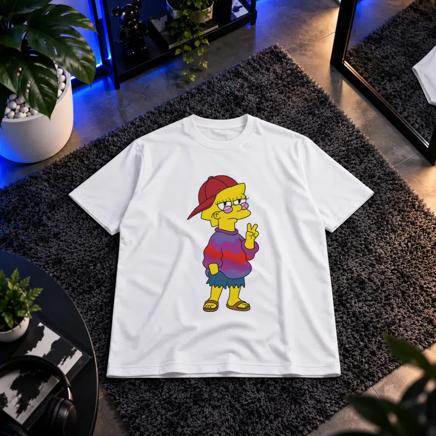 تیشرت سیمپسون‌ها طرح لیسا با استایل خیابانی (Lisa)