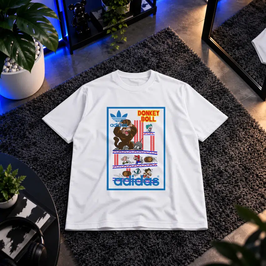 تیشرت آدیداس طرح دانکی کونگ رترو (Donkey Kong)